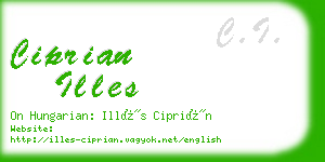 ciprian illes business card